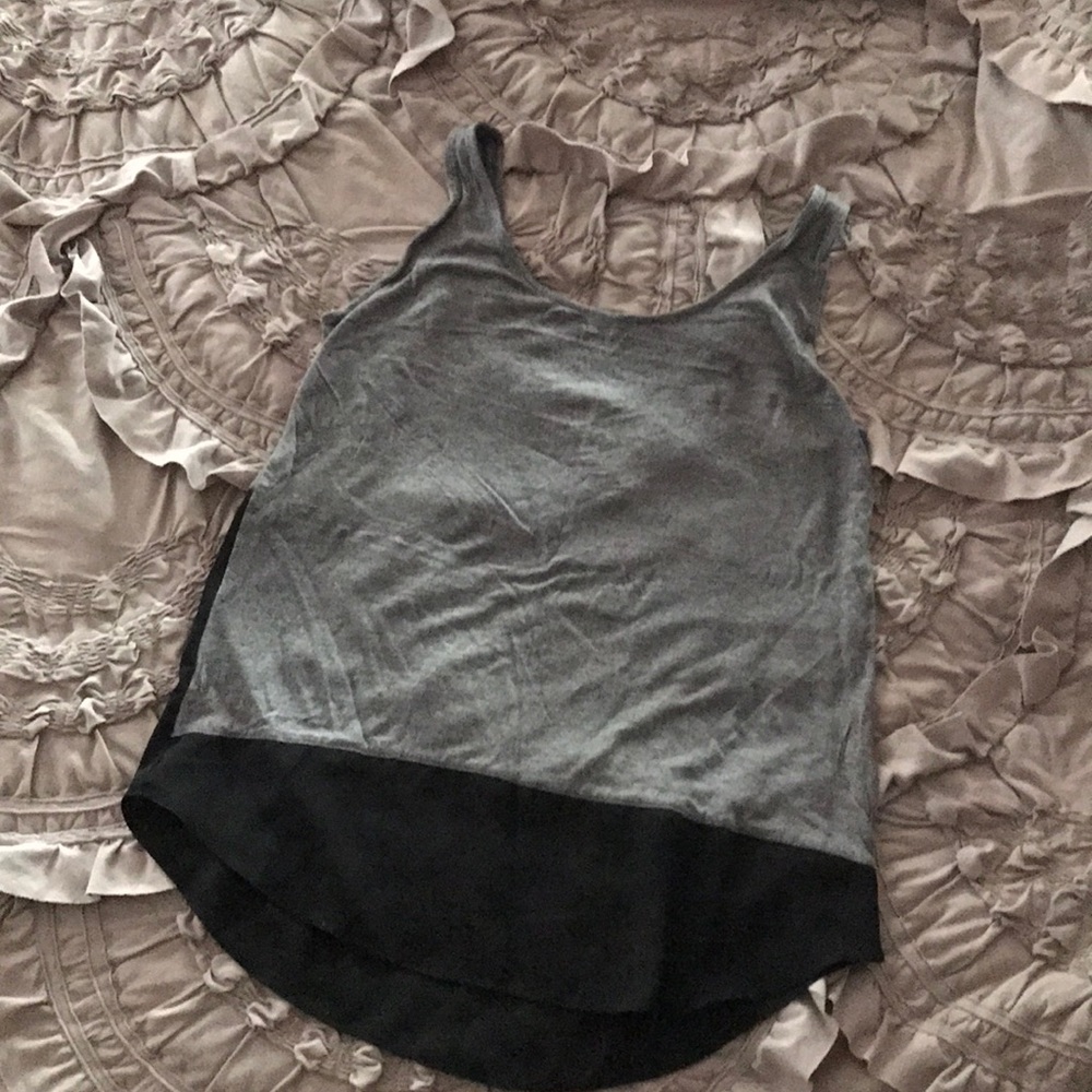 Maurice’s black and gray colorblock tank top
